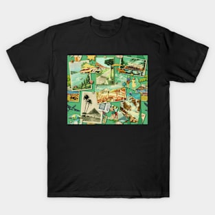 The Wall  of retro Postcards (vintage mint) T-Shirt